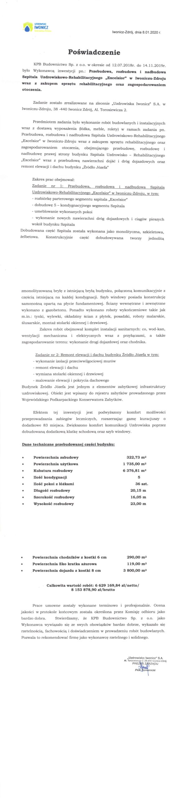 Iwonicz Zdrój - Excelsior 2019_przebudowa, rozbudowa, nadbudowa-pionowe