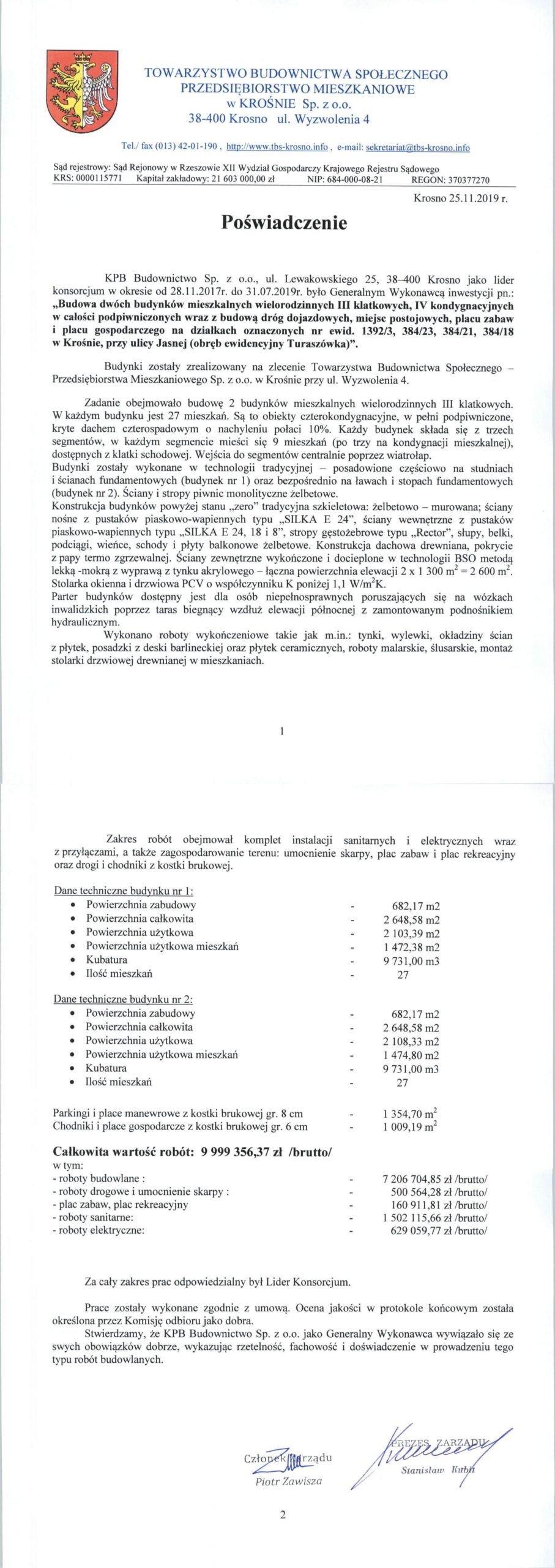 Krosno - TBS ul. Jasna-pionowe