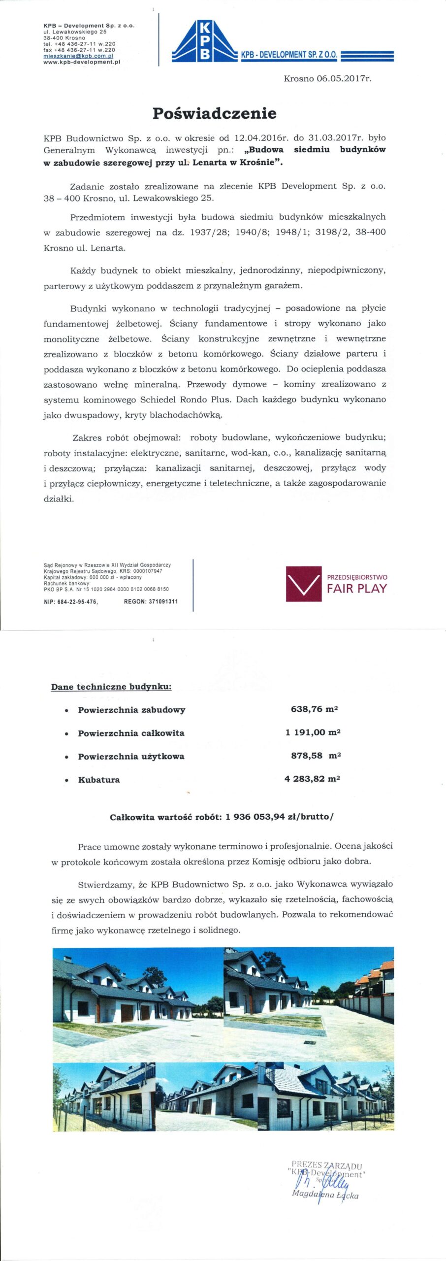 Poświadczenie - Lenarta-pionowe