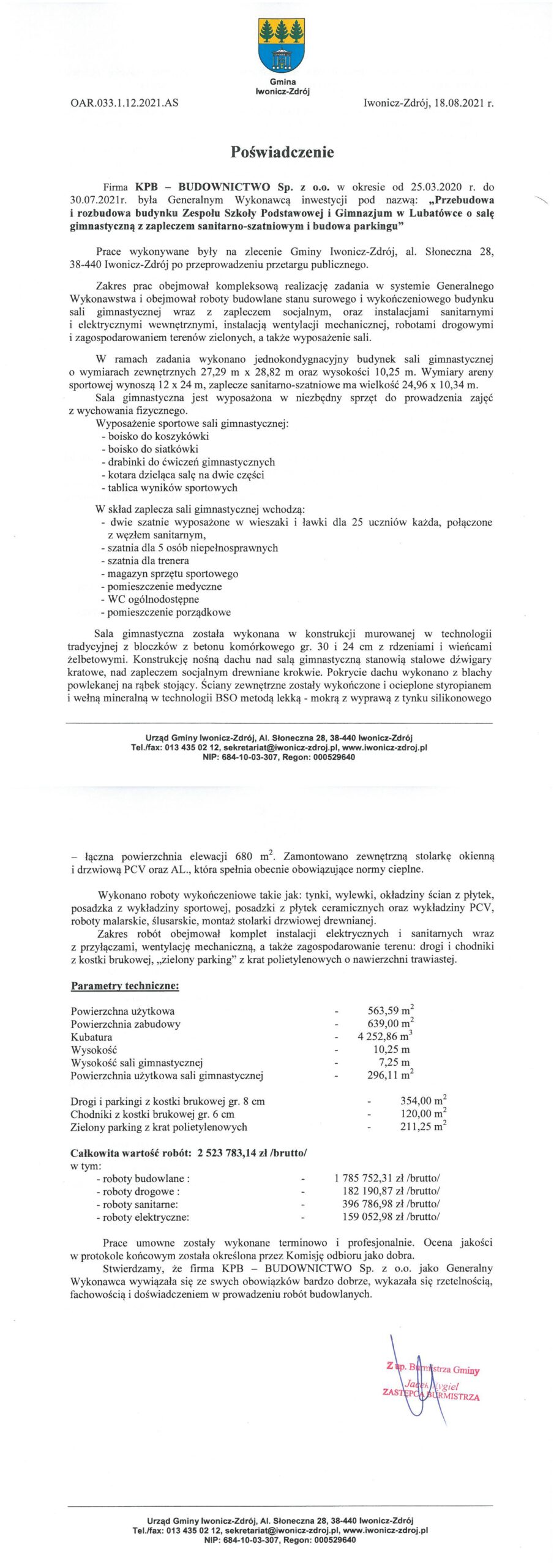 referencje - lubatówka