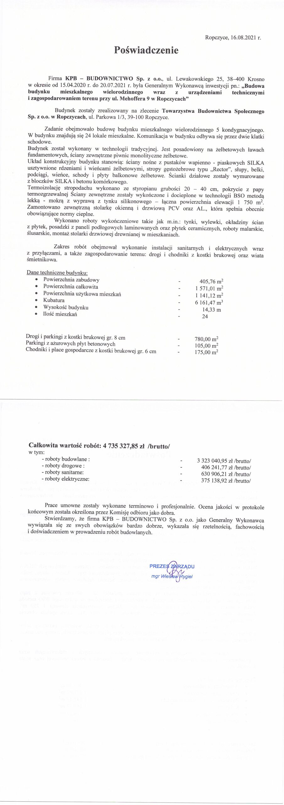referencje - ropczyce