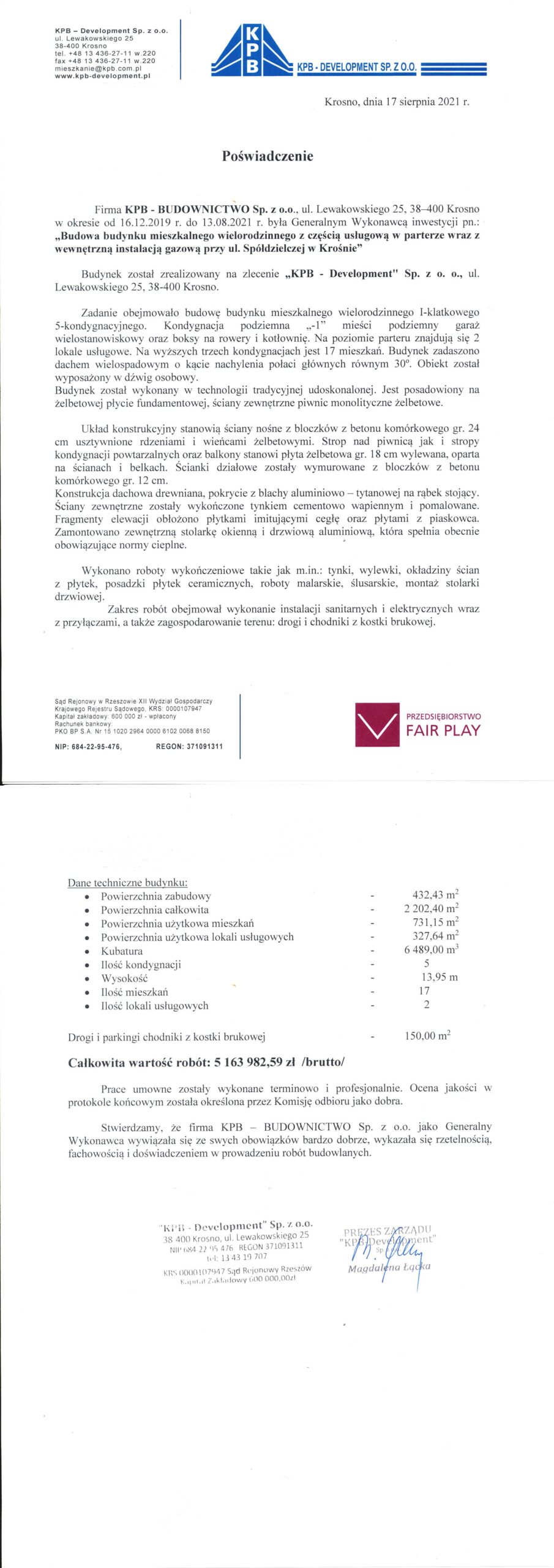 referencje - spółdzielcza